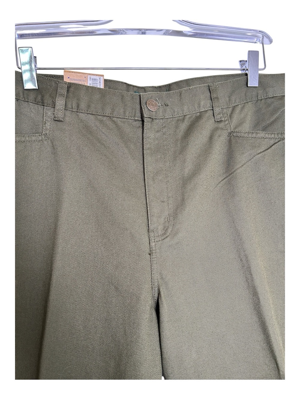 NWT Ralph Lauren Jeans Co. Mid Calf Olive Green Crop Pants Capris Size 16W - Picture 3 of 13